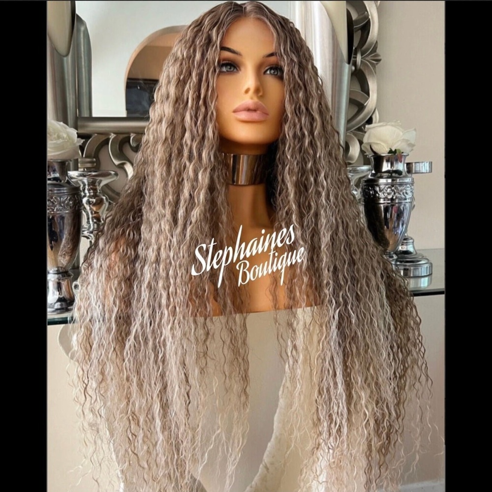 Human Hair Blended Lace Front Wig